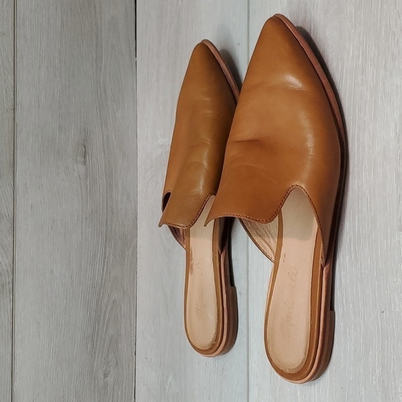 SoldMadewell Womens Leather The Pointed Toe Mule Flats shoes sz 7.5 - Picture 2 of 15